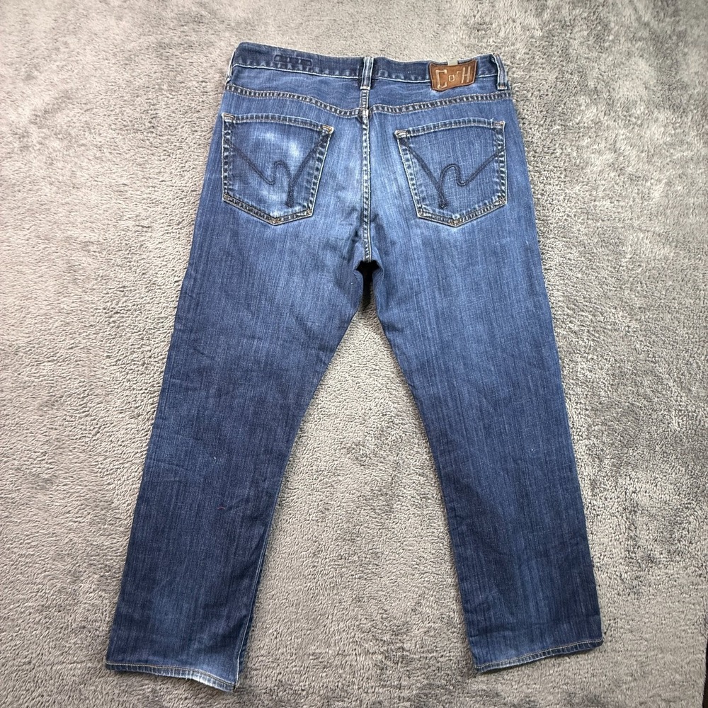 Citizens of Humanity Sid 33x28 Men's Jeans Blue Wash Distressed Denim Y2K - Picture 2 of 10